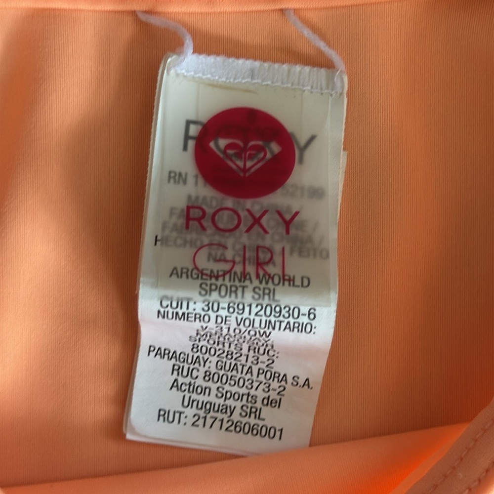 Roxy Girls Short Sleeve Rash Guard Size 8/S - Picture 3 of 5